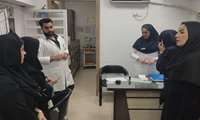 بازدید معاون بهداشت دانشگاه و تیم نظارت از بیمارستان دکتر شریعتی